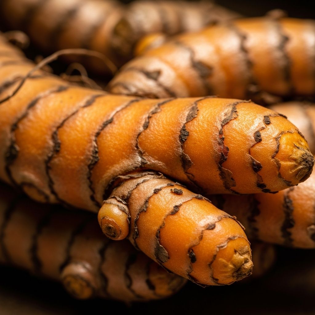 Golden turmeric root